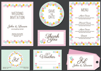 Boda Invitation Card Vector - бесплатный vector #433517